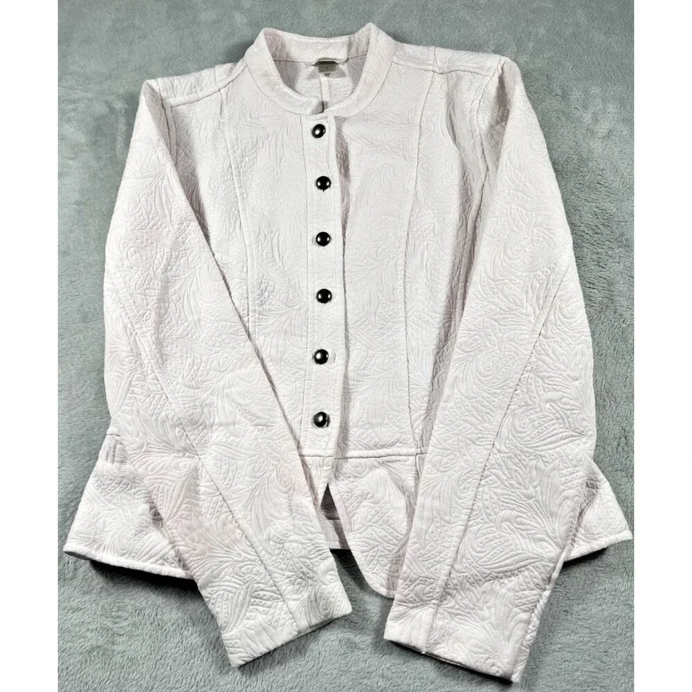 Christopher & Banks Women's Pleated Blazer Jacket Size S Button Front